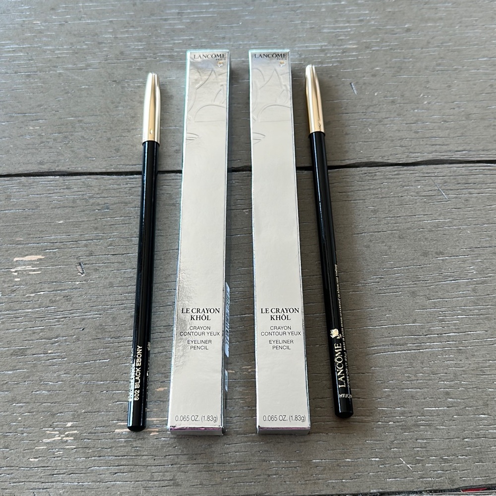 Lancome Black Ebony Eyeliner Pencils x2